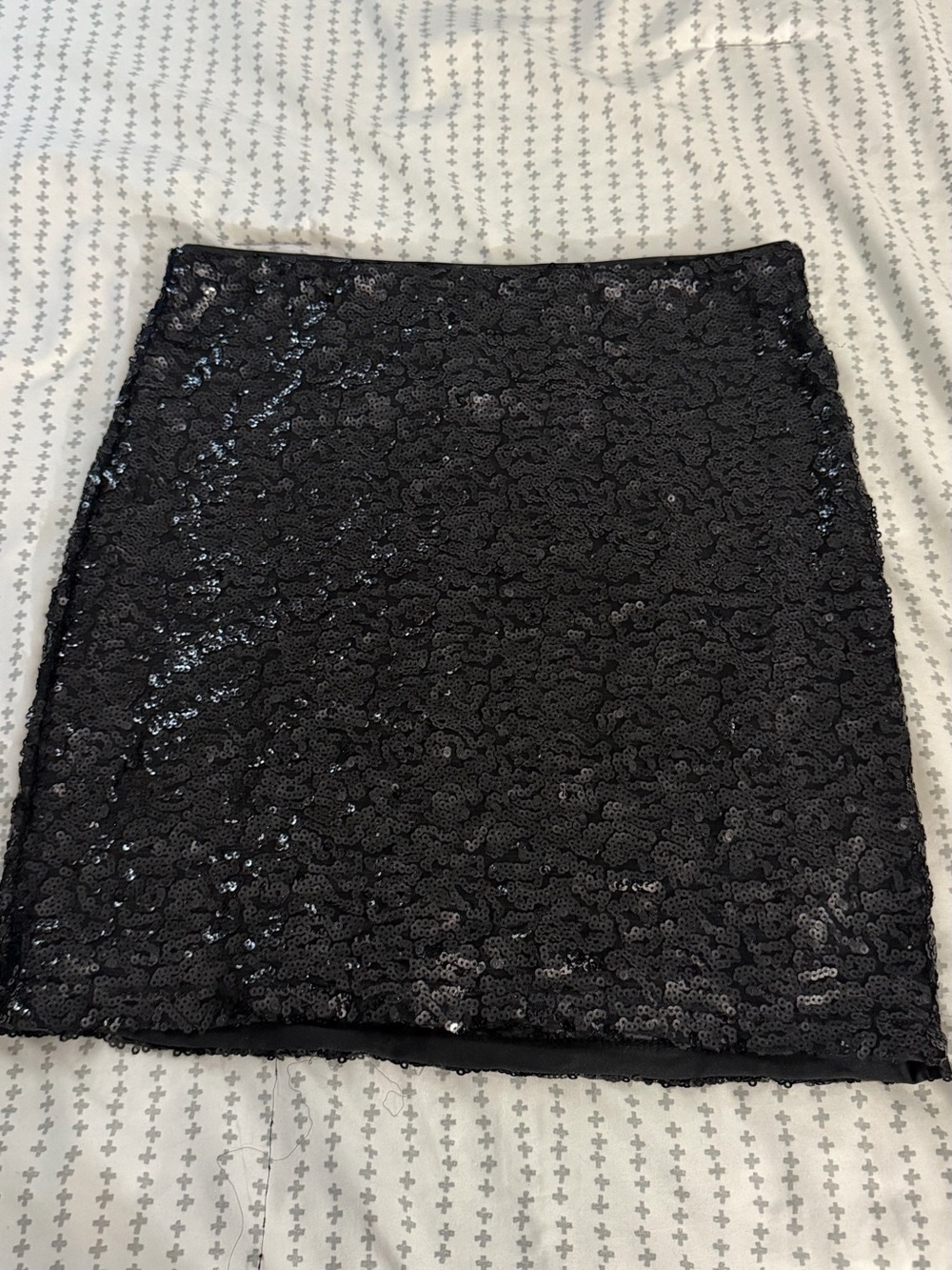 H&M Black Sequin Mini Skirt